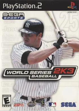 World Series Baseball 2K3 box cover front